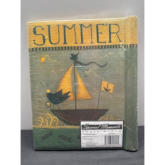 "Special Moments" Summer Photo Album With 10 Magnetic Pages 8.5"x10.5" Acid-Free - Picture 2 of 3